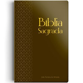 Bíblia Sagrada | Letra Gigante | ARC | C/ Mapas Semi Luxo Marrom
