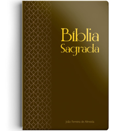 Bíblia Sagrada | Letra Gigante | ARC | C/ Mapas Semi Luxo Marrom