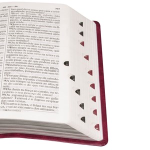Bíblia Sagrada | Letra Gigante | ARC | Capa Couro Púrpura Nobre Luxo | c/ Índice