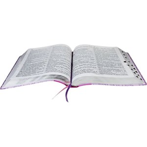 Bíblia Sagrada | Letra Gigante | ARC | Lilás | Flores