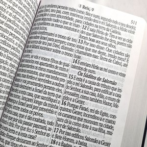 Bíblia Sagrada Letra Jumbo | ARC | Capa Dura Clássica Azul