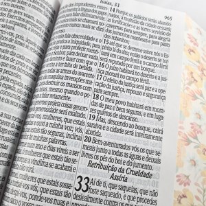 Bíblia Sagrada Letra Jumbo | ARC | Capa Dura Coração Floral
