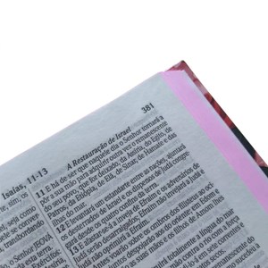 Bíblia Sagrada Letra Jumbo | ARC | Capa Dura Floral Rosa