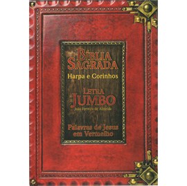 Bíblia Sagrada Letra Jumbo | ARC | Capa Dura Retro Vermelha
