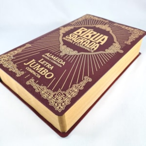 Segunda imagem do produto Bíblia Sagrada Letra Jumbo | ARC |  Harpa Avivada | Capa Covertex Bordo