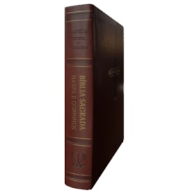 Segunda imagem do produto Bíblia Sagrada | Letra Jumbo | ARC | Harpa Avivada e Corinhos | Capa PU Luxo Cruz Bordo