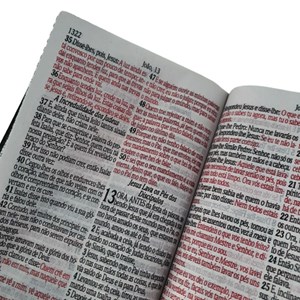 Bíblia Sagrada Letra Jumbo | ARC | Harpa Avivada e Corinhos | Capa PU Luxo Estrela Preta