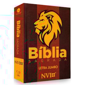 Bíblia Sagrada Letra Jumbo | NVI | Capa Dura Leão Figura