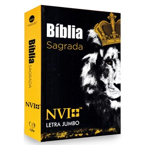 Bíblia Sagrada Letra Jumbo | NVI | Capa Dura Leão Rei