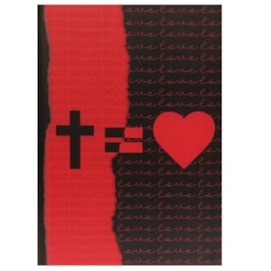 Bíblia Sagrada | Letra Normal | NAA | Cruz Grace Love Vermelho e Preto