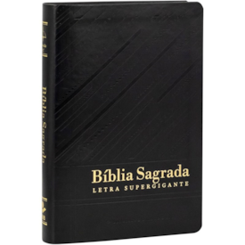 Segunda imagem do produto Bíblia Sagrada | Letra Supergigante | ARC | Capa Luxo Preto
