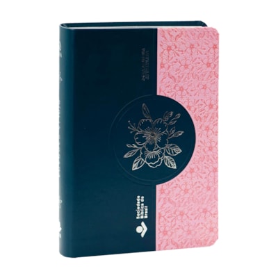 Bíblia Sagrada | Letra Supergigante | NAA | Capa Luxo Azul e Rosa