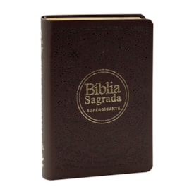Bíblia Sagrada | Letra Supergigante | NAA | Capa Luxo Vinho Folha