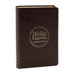 Bíblia Sagrada | Letra Supergigante | NAA | Capa Luxo Vinho Folha