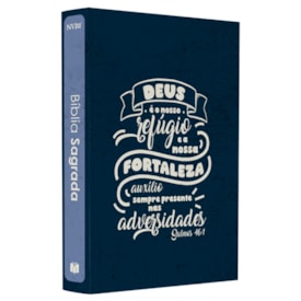 Bíblia Sagrada Lettering | NVI | Capa Brochura Azul