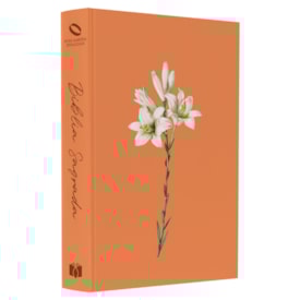 Bíblia Sagrada Lírios Laranja | NAA | Letra Normal | Capa Ilustrada