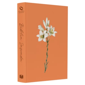 Bíblia Sagrada Lírios Laranja | NAA | Letra Normal | Capa Ilustrada