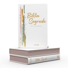 Segunda imagem do produto Bíblia Sagrada Listras Artística | NVI | Letra Gigante | Semi-Flexível Luxo