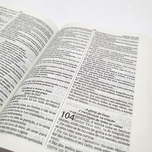 Bíblia Sagrada Média | ARC | Capa Luxo Azul