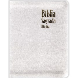 Bíblia Sagrada Média | ARC | Capa Luxo Branca