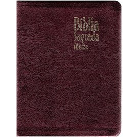 Bíblia Sagrada Média | ARC | Capa Luxo Vinho