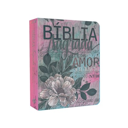 Bíblia Sagrada Média Flores Artísticas | NVI | Letra Média | Brochura
