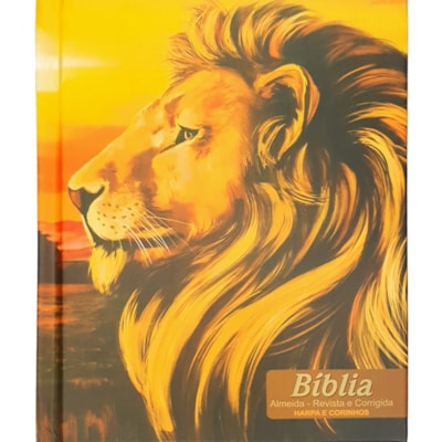 Bíblia Sagrada Média Leão Paisagem | ARC | Letra Normal | Capa Dura