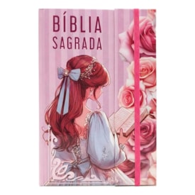 Bíblia Sagrada Menina de Deus | ARC | Harpa Pentecostal | Letra Gigante | Capa Dura Panorâmica