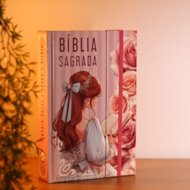Segunda imagem do produto Bíblia Sagrada Menina de Deus | ARC | Harpa Pentecostal | Letra Gigante | Capa Dura Panorâmica