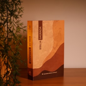 Segunda imagem do produto Bíblia Sagrada Montanha | NAA | Capa Brochura Marrom
