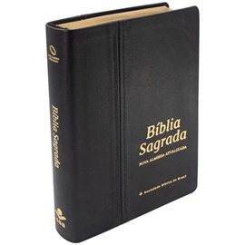 Bíblia Sagrada | NAA | Letra Gigante | Capa Couro Legítimo Preta