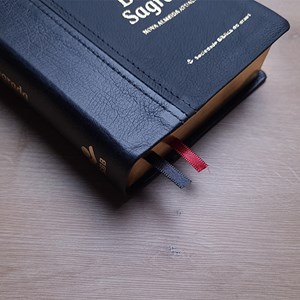 Bíblia Sagrada | NAA | Letra Gigante | Capa Couro Legítimo Preta