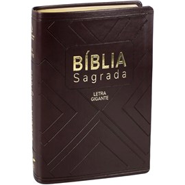 Bíblia Sagrada | NAA | Letra Gigante | Capa Marrom Luxo