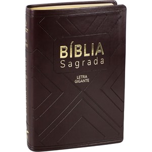 Bíblia Sagrada | NAA | Letra Gigante | Capa Marrom Luxo C/ Índice