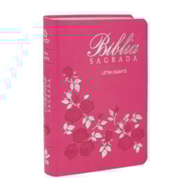 Bíblia Sagrada | NAA | Letra Gigante | Capa Pink Flor C/ Índice