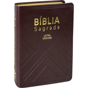 Bíblia Sagrada | NAA | Letra Grande | Capa Marrom Luxo
