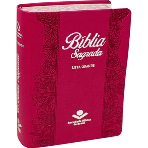 Bíblia Sagrada | NAA | Letra Grande | Capa Pink Luxo