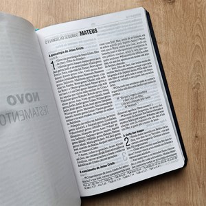 Bíblia Sagrada | NAA | Letra Grande | Capa Turquesa e Azul Escuro