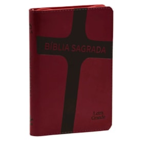 Bíblia Sagrada | NAA | Letra Grande | Com Zíper | Vermelha Cruz