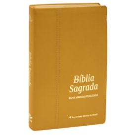 Bíblia Sagrada | NAA | Letra Normal | Capa Couro Legítimo Açafrão