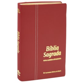 Bíblia Sagrada | NAA | Letra Normal | Capa Couro Legítimo Malagueta