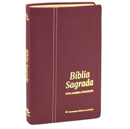 Bíblia Sagrada | NAA | Letra Normal | Capa Couro Legítimo Rubi