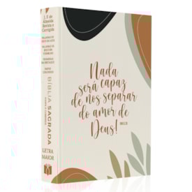 Bíblia Sagrada Nada Será Capaz | ARC | Letra Maior | Harpa e Corinhos | Capa Dura