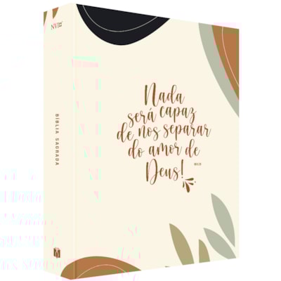 Bíblia Sagrada Nada Será Capaz  | NVI | Capa Dura com Espaço para Anotações