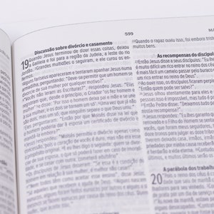 Bíblia Sagrada Nada Será Capaz Slim | NVT | Letra Maior | Capa Luxo Vinho