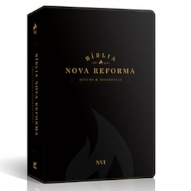 Bíblia Sagrada Nova Reforma | NVI | Letra Normal | Capa PU Preta Texturizado