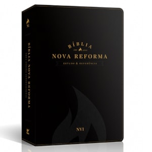 Bíblia Sagrada Nova Reforma | NVI | Letra Normal | Capa PU Preta Texturizado