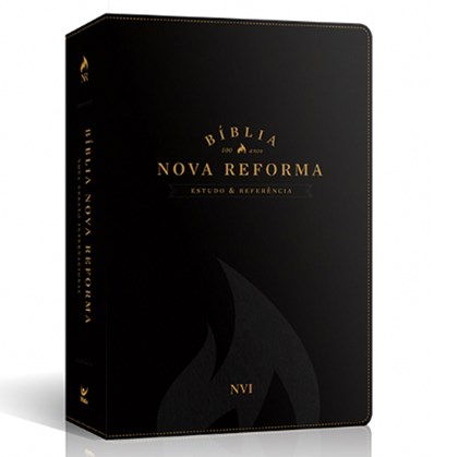 Bíblia Sagrada Nova Reforma | NVI | Letra Normal | Capa PU Preta Texturizado