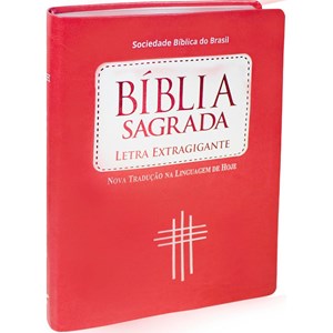 Bíblia Sagrada | NTLH | Letra Extragigante | Capa Pêssego C/ Índice