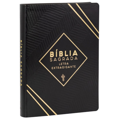 Segunda imagem do produto Bíblia Sagrada | NTLH | Letra Extragigante | NTLH | Capa Luxo Preta